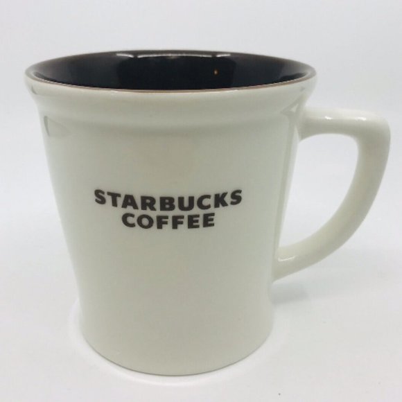 2009 Vintage Starbucks Coffee Mug EUC Brown and White 16 oz - Picture 3 of 7